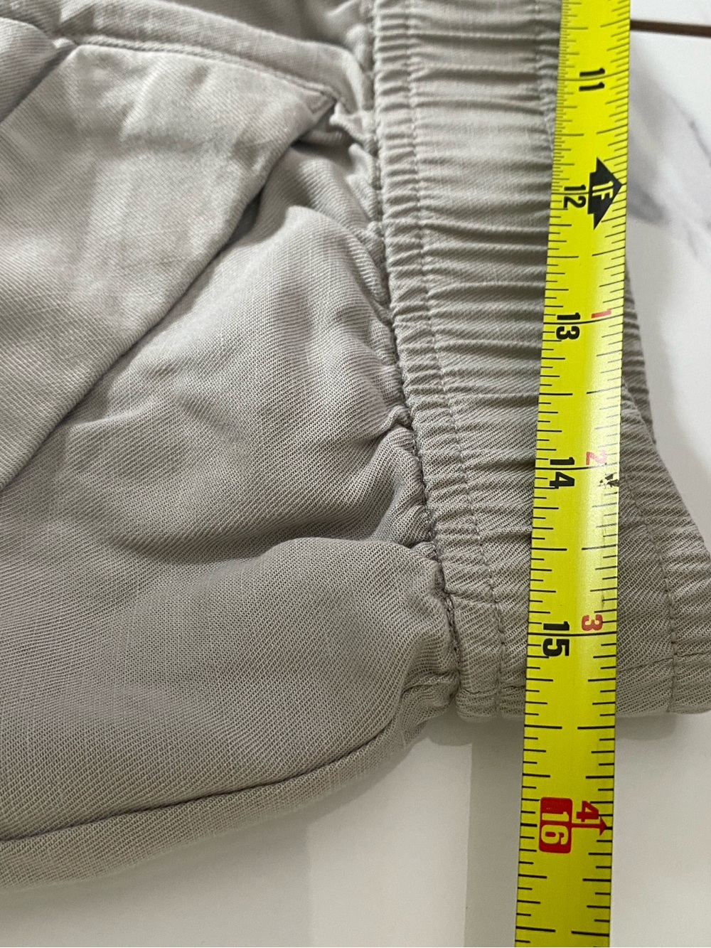 Vuori Trestles Linen Blend Twill Jogger Pant Medium Gray Relaxed Fit - Picture 7 of 10